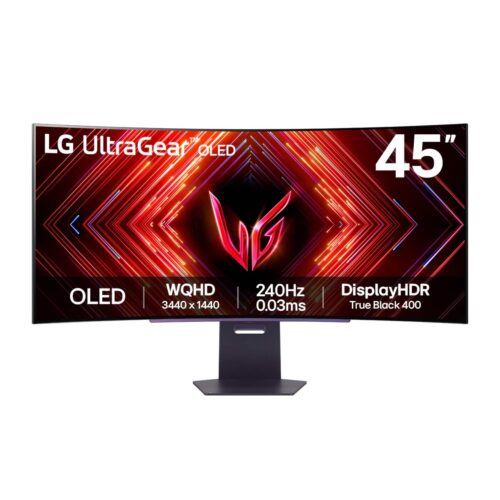 LG UltraGear 45-inch Ultra-WQHD 240Hz OLED Curved Gaming Monitor