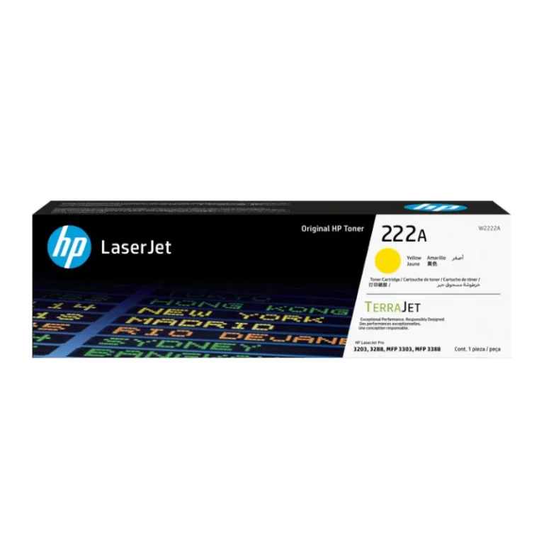 HP 222A Yellow Original LaserJet Toner Cartridge