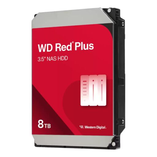 Western Digital Red Plus 8TB NAS HDD - Reliable 3.5-inch SATA Drive for NAS