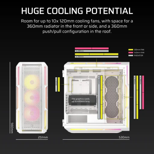 Corsair iCUE LINK 5000T LX RGB Mid-Tower PC Case