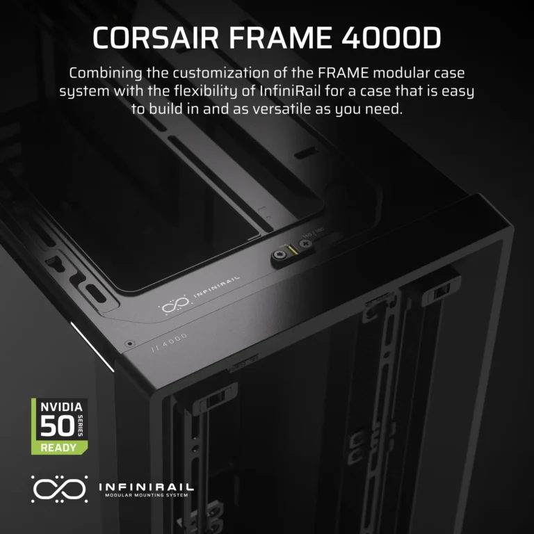 FRAME 4000D Black Mid-Tower PC Case