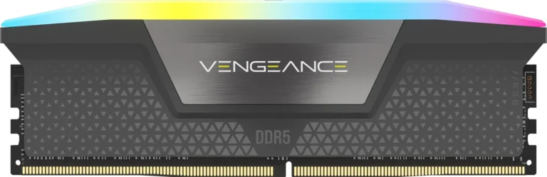 Corsair VENGEANCE RGB DDR5 32GB (2x16GB) DDR5 6000 CL36-44-44-96 1.4V Intel XMP and AMD EXPO Memory - Grey.