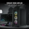 7000D Airflow Black Tempered Glass Mid-Tower