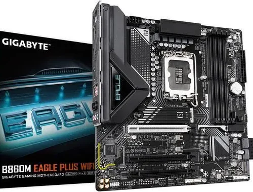 GIGABYTE Intel? B860 Chipset for LGA 1851; 2x DDR5; 2x M2; HDMI/DP; mATX.
