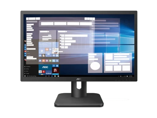 AOC 20E1H Monitor|19.5 inch|TN HD+ 1600x900|HDMI|VGA|VESA|Flicker Free|Low Blue Mode|Internal Power Supply|3YR Warranty