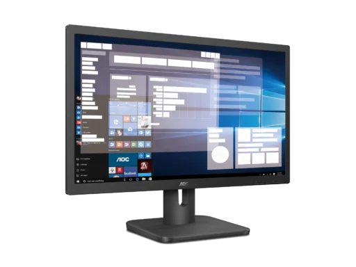 AOC 20E1H Monitor|19.5 inch|TN HD+ 1600x900|HDMI|VGA|VESA|Flicker Free|Low Blue Mode|Internal Power Supply|3YR Warranty