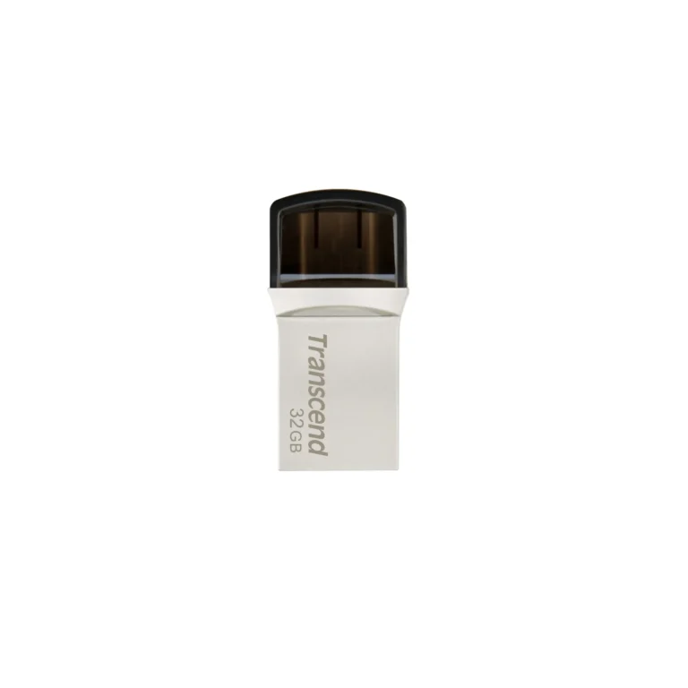 TRANSCEND 128GB JETFLASH 890 USB-C & USB 3.1 OTG FLASH DRIVE - SILVER