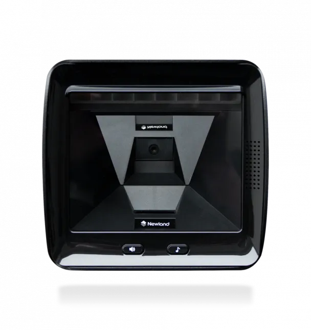 Newland-FR80 Salmon 2D CMOS Mega Pixel Large window vertical desktop scanner with ''L'' mounting bracket; 3 mtr USB cable and mu