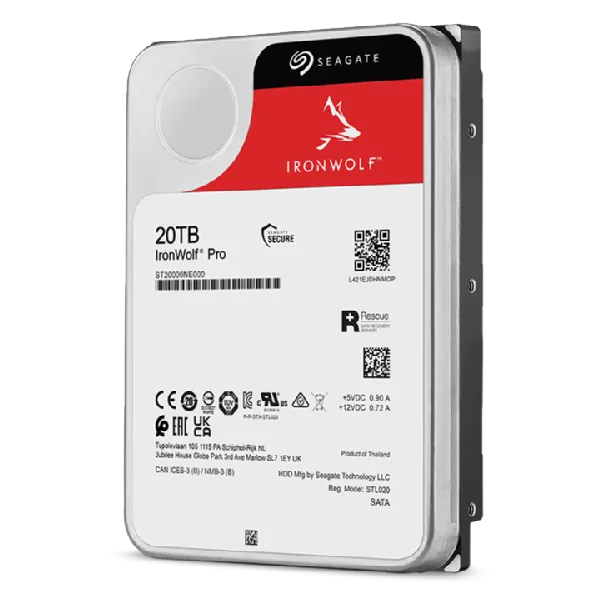95784011_5470380123.webp Seagate Ironwolf Pro ST2000NT001 20TB 3.5'' HDD NAS Drives 7200 RPM; SATA 6GB/s Interface; 256MB Cache;550TB/Year; Unlimited Bay