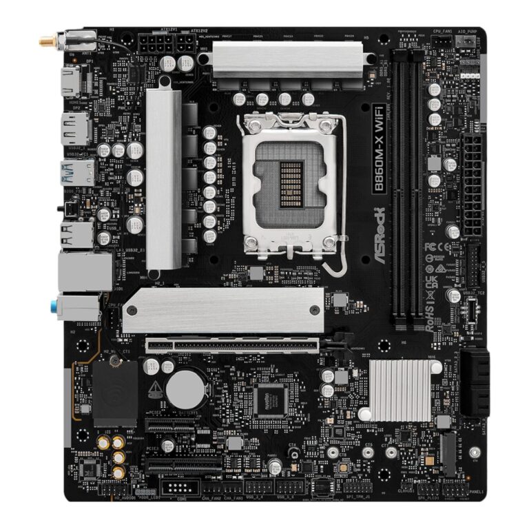 ASRock B860M-X Micro ATX DDR5 Motherboard (PCIe 5 and Wi-Fi 6E)