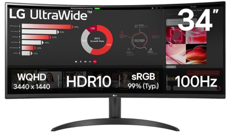 LG 34-inch UltraWide Curved 21:9 QHD LED Monitor