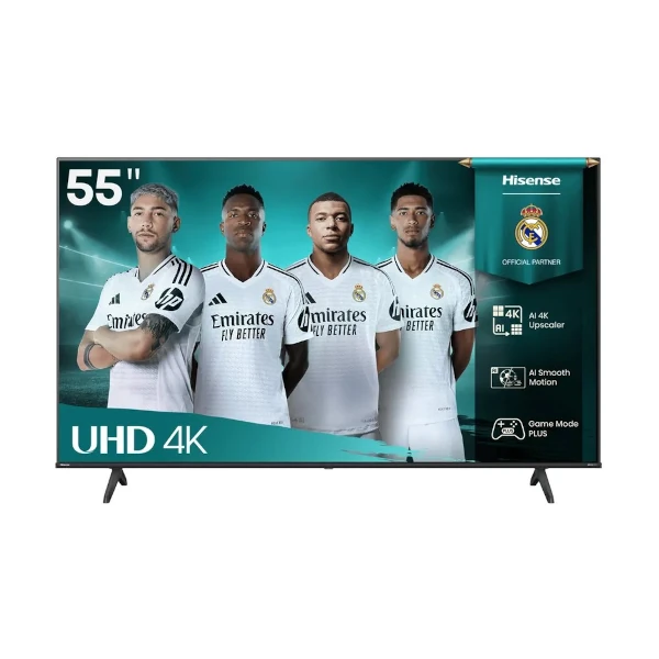 hisense-55a6q-55-inch-4k-smart-tv-front-view Hisense 55A6Q 55" 4K Smart TV | Direct-LED DVB-T2 | 4-Year Warranty