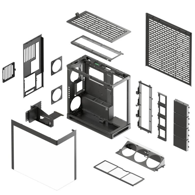 Aerocool HAVN HS 420 Base Edition Black EATX case - Adjustable GPU Bracket - Supports 11 fans - 4x 3.5'' or 8x 2.5'' - 420mm rad