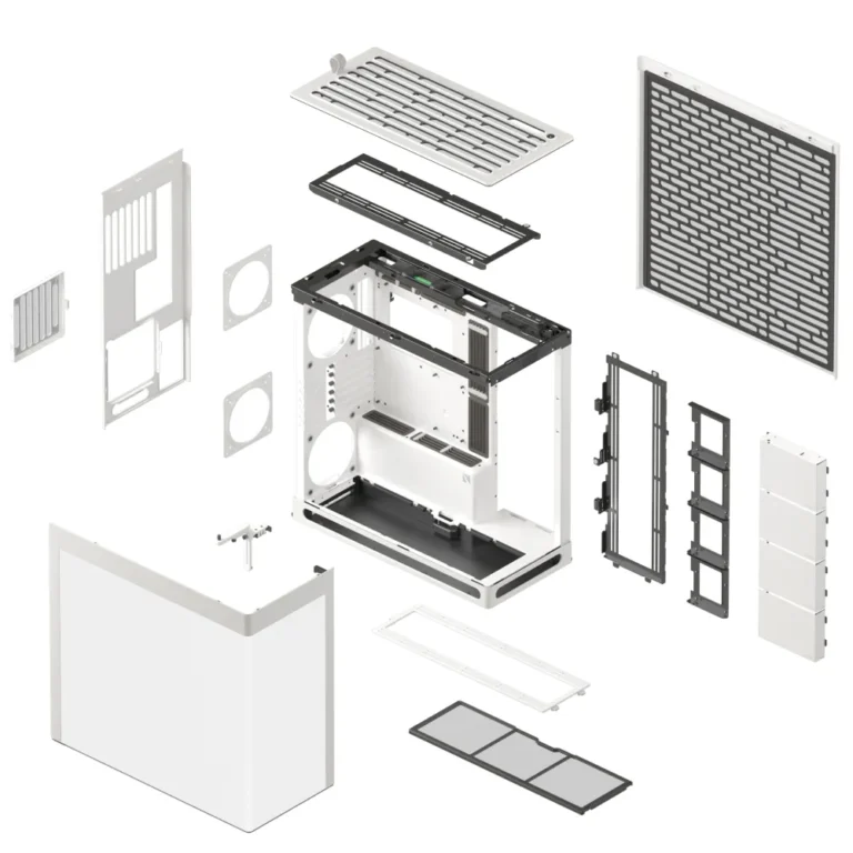 Aerocool HAVN HS 420 Base Edition White EATX case - Supports up to 11 fans - 4x 3.5'' or 8x 2.5'' - 420mm Radiator.
