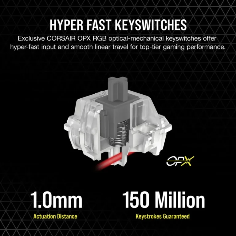 Corsair K70 PRO RGB Optical-Mechanical Gaming Keyboard
