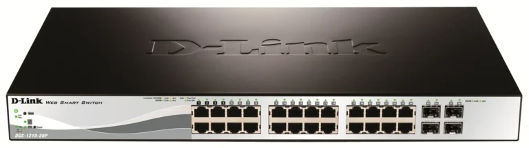 D-LINK 28-Port Gigabit Smart Managed PoE Switch 24 POE 10/10
