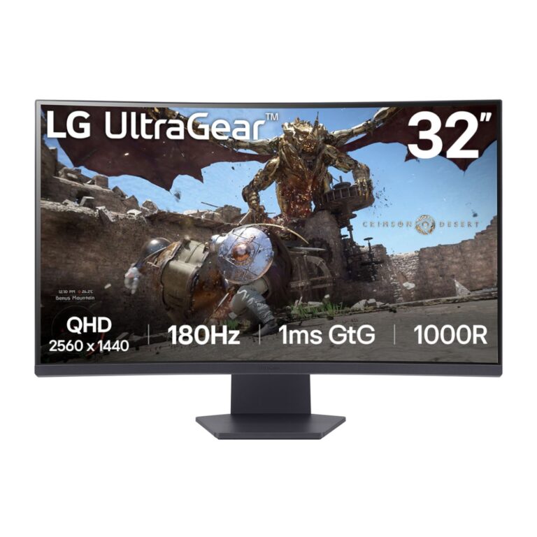 LG UltraGear 32-inch QHD VA Curved Gaming 180Hz 1ms
