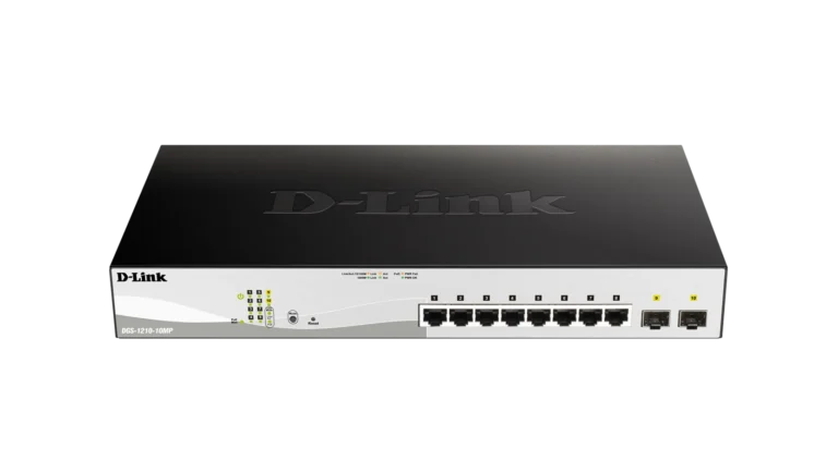 D-LINK 8-ports 10/100/1000Base-T PoE Smart Switch plus 2 SFP