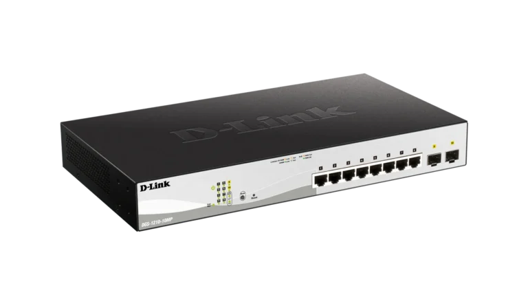 D-LINK 8-ports 10/100/1000Base-T PoE Smart Switch plus 2 SFP