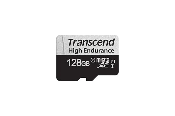 TRANSCEND 350V 128GB HIGH ENDURANCE MICRO SD UHS-I U1 CLASS1