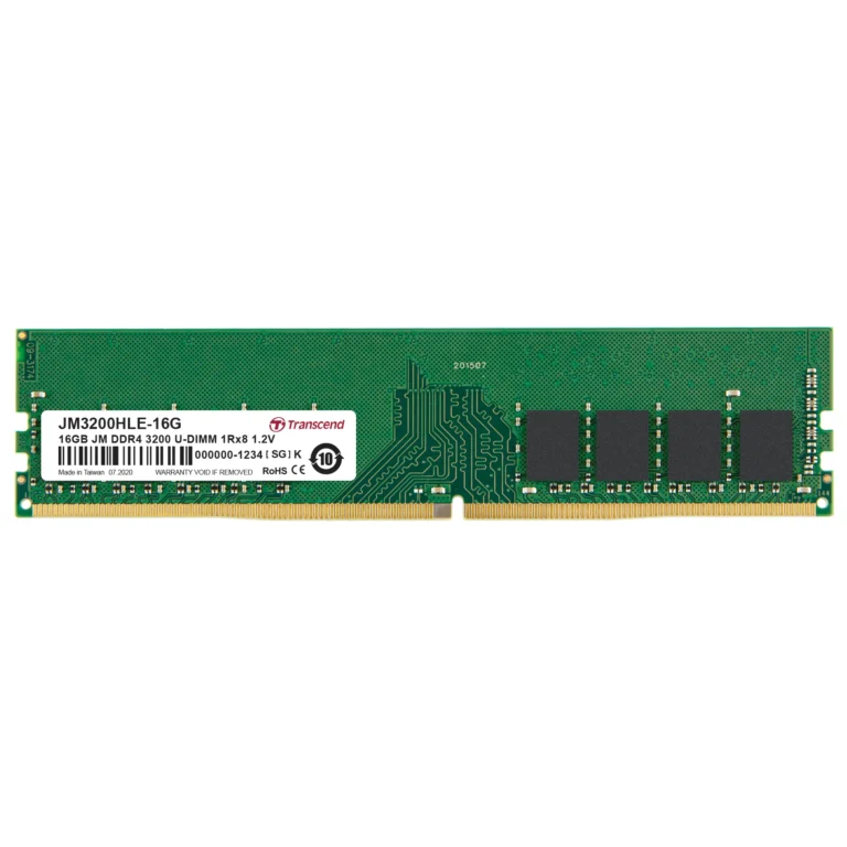 80339701_6335557625.webp TRANSCEND JET MEMORY 16GB DDR4-3200 DESKTOP U-DIMM 1RX8 CL22