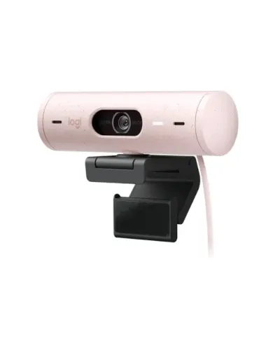 Logitech Brio 500 FULL HD 1080P Webcam With Light Correction Rose
