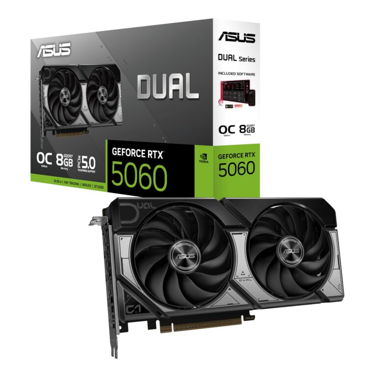 ASUS Dual GeForce RTX 5060 OC Edition 8GB GDDR7 Graphics Car