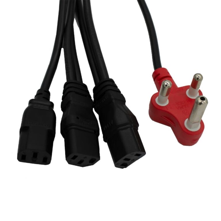 CABLE DEDICATED 3PIN TO 3 X IEC 3.8M