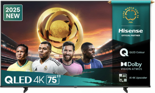 Hisense Q6Q 75 Inch QLED VIDAA Smart LED Television
