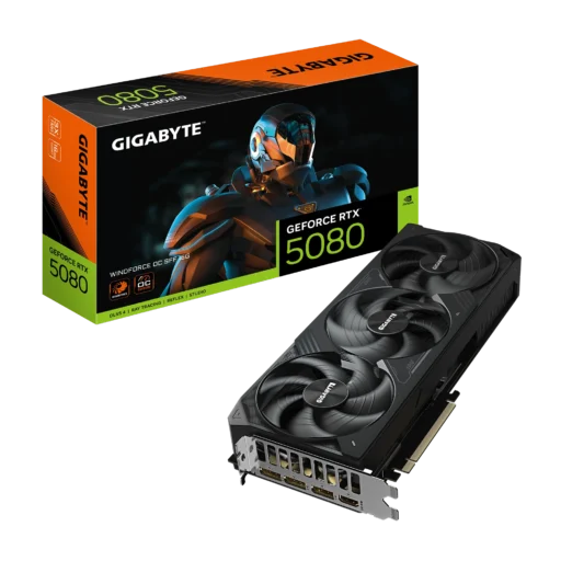 GIGABYTE nVidia GeForce RTX 5080 WINDFORCE OC 16G