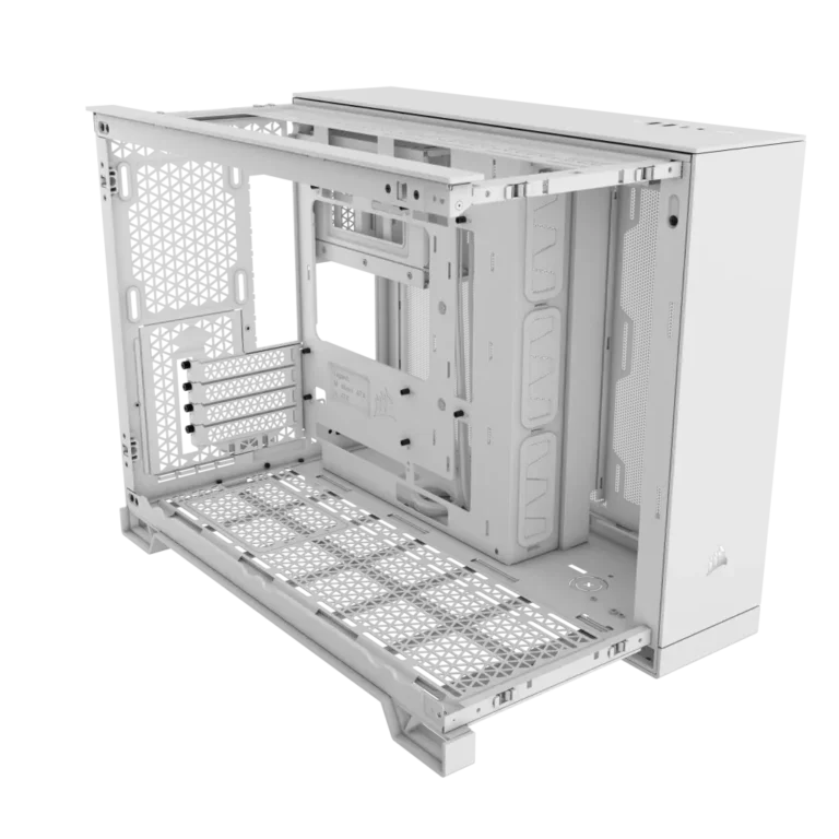 iCUE 2500X Micro ATX White Dual Chamber PC Case