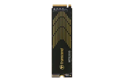 TRANSCEND 2TB MTE255S PCI-E GEN 4X4 M.2 NVMe 2280 SSD 3D NAND -7400 MB/s Read 6500 MB/s Write- Graphen Heat Spreader -1200TBW