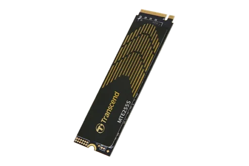 TRANSCEND 2TB MTE255S PCI-E GEN 4X4 M.2 NVMe 2280 SSD 3D NAND -7400 MB/s Read 6500 MB/s Write- Graphen Heat Spreader -1200TBW
