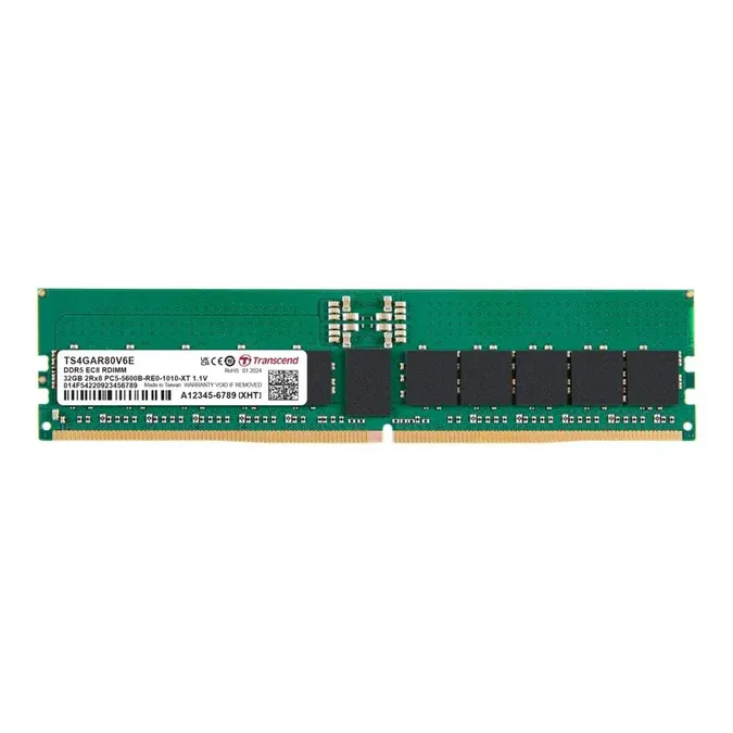 TRANSCEND 32GB DDR5-5600 REG-DIMM 2Rx8 2Gx8 CL46 1.1V