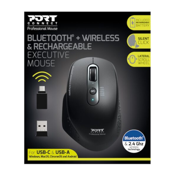 Port Connect Bluetooth Wireless and Rechargeable Executive M