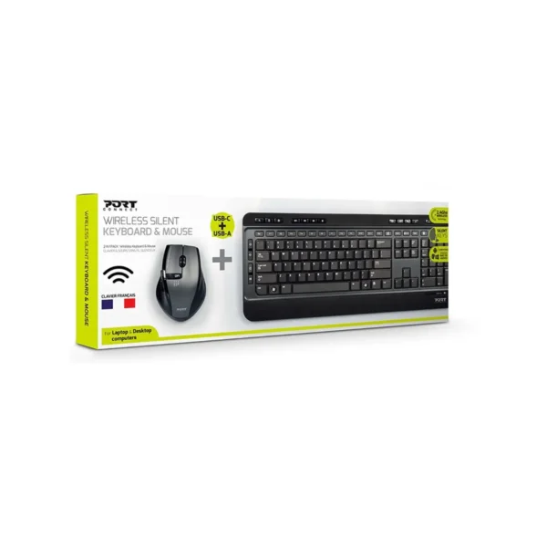 Port Wireless Keyboard and Mouse Combo