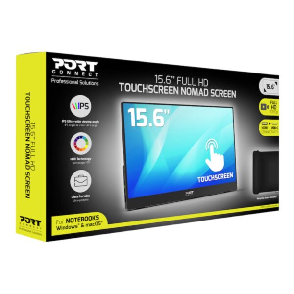 Port Connect 15.6-inch Full HD Touchscreen Portable Monitor