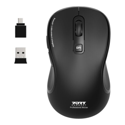 Port Connect Essential Bluetooth Wireless Rechargeable Mouse