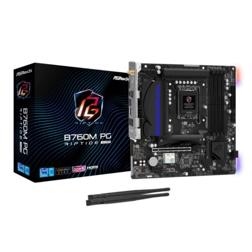 ASRock B760M PG Riptide Wi-Fi Intel LGA1700 Micro-ATX Mother