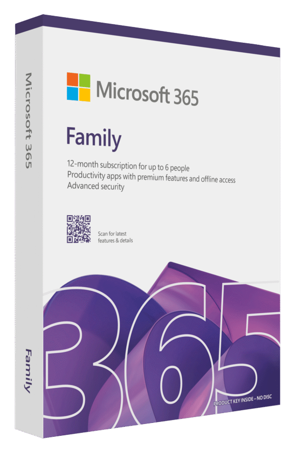 Microsoft M365 Family English Subscri 1Yr Africa only Medial