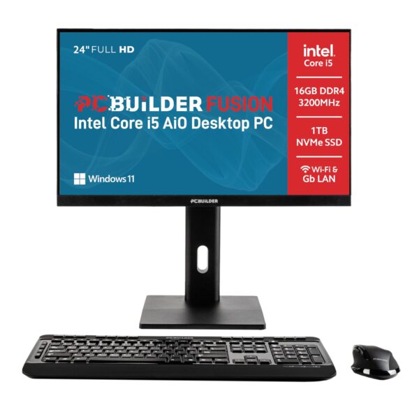 PCBuilder FUSION 24? Intel Core i5-14400 Windows 11 Pro AiO