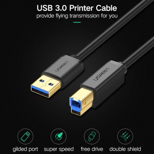 UGreen US210 USB-A Printer Cable 2M