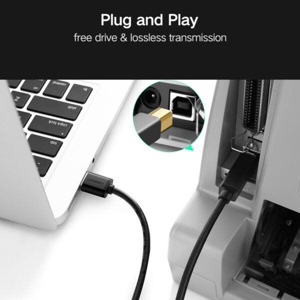 UGreen US210 USB-A Printer Cable 2M