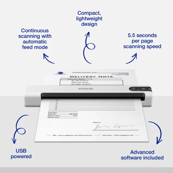 Epson WorkForce DS-70 Mobile Scanner