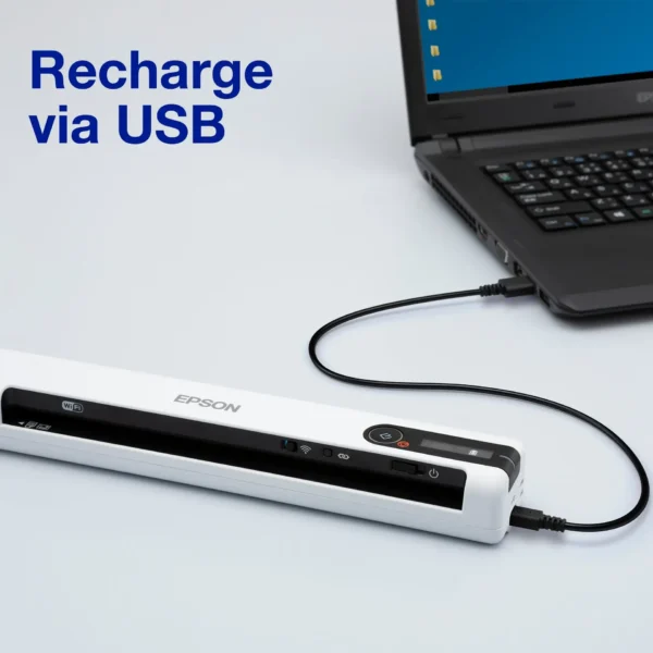 Epson WorkForce DS-80W Wireless Mobile Scanner