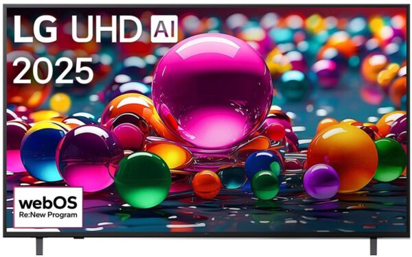 LG 50 Inch AI UA80 4K UHD webOS25 Smart TV