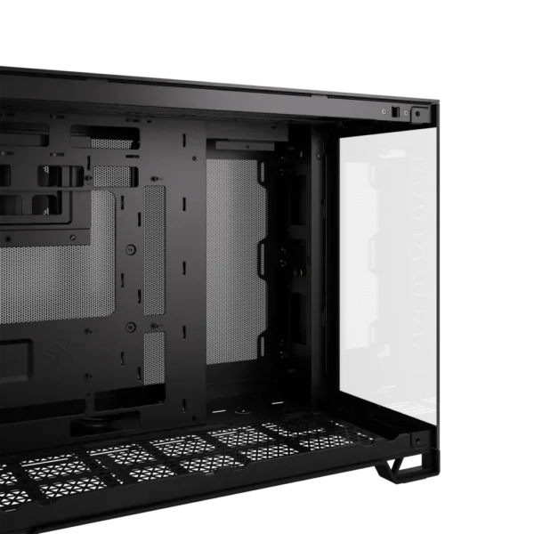 iCUE 2500X Micro ATX Black Dual Chamber PC Case