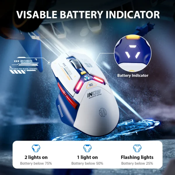 WIRED BT5 2.4GHZ RECHARGEABLE MOUSE