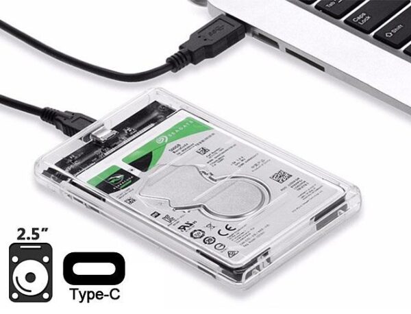 2-5typec.jpg SATA TRANSPARENT TYPE C CHASSIS