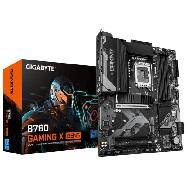 GIGABYTE Intel? B760 Chipset for LGA 1700; 4x DDR5; 3x M2; HDMI/DP; ATX